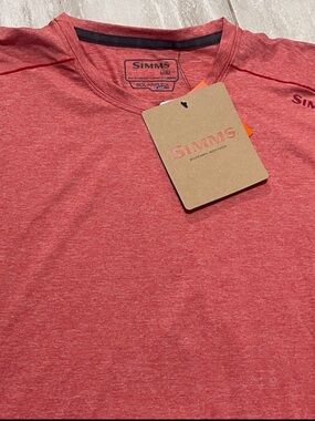 Simms Red Long Sleeve Men's Shirt